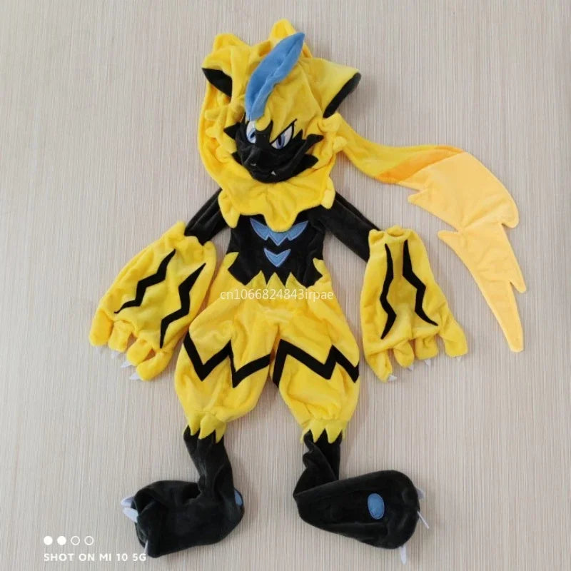 190cm New Super Big Size Pokemon Zeraora Skin Plush Toy Set Anime Pocket Plushies Pillow Cartoon Soft Shell with Zipper Diy Gift