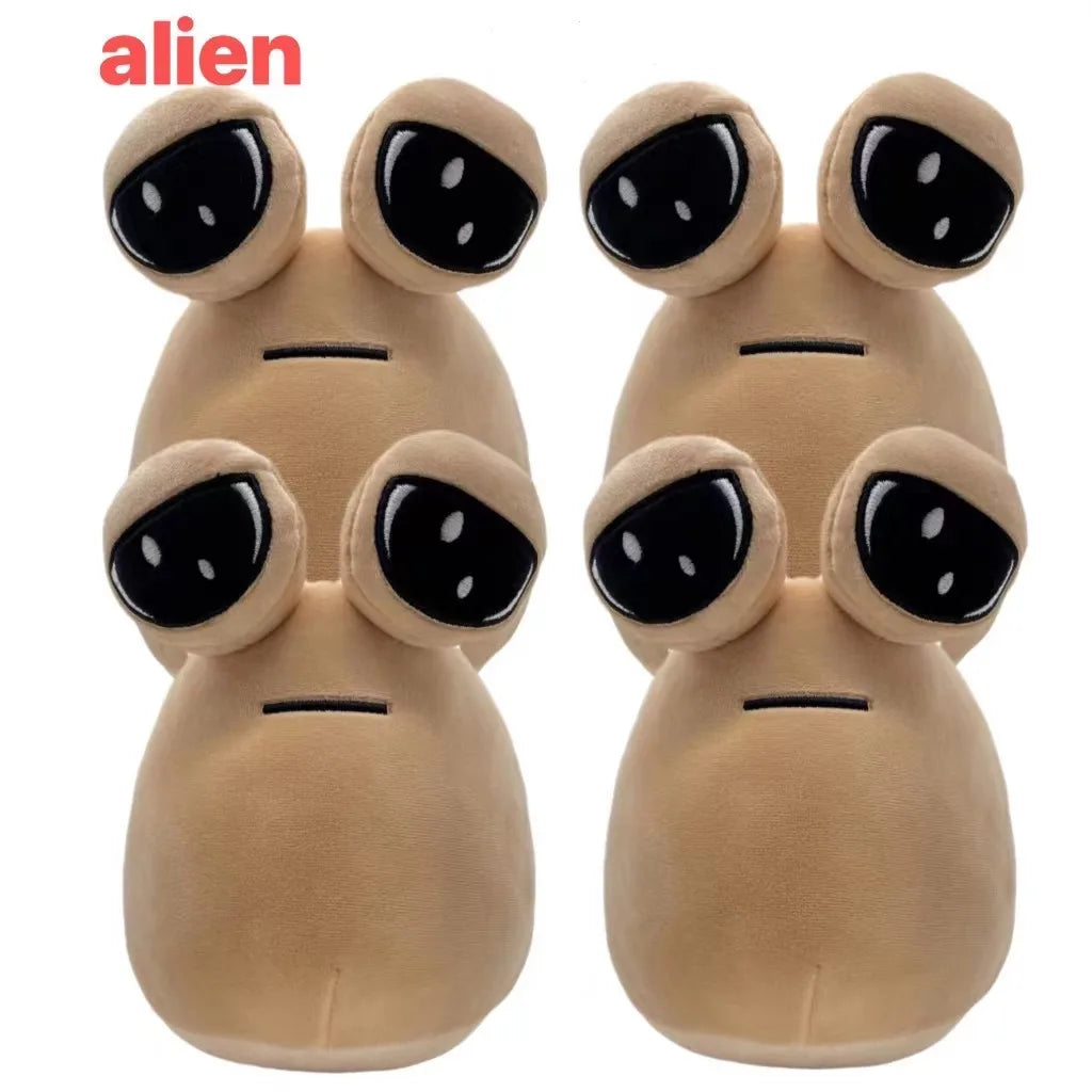 22cm 1/6PCS Hot Game My Pet Alien Pou Plush Toy Furdiburb Emotion Alien Plushie Stuffed Animal Pou Doll Birthday Christmas Gift