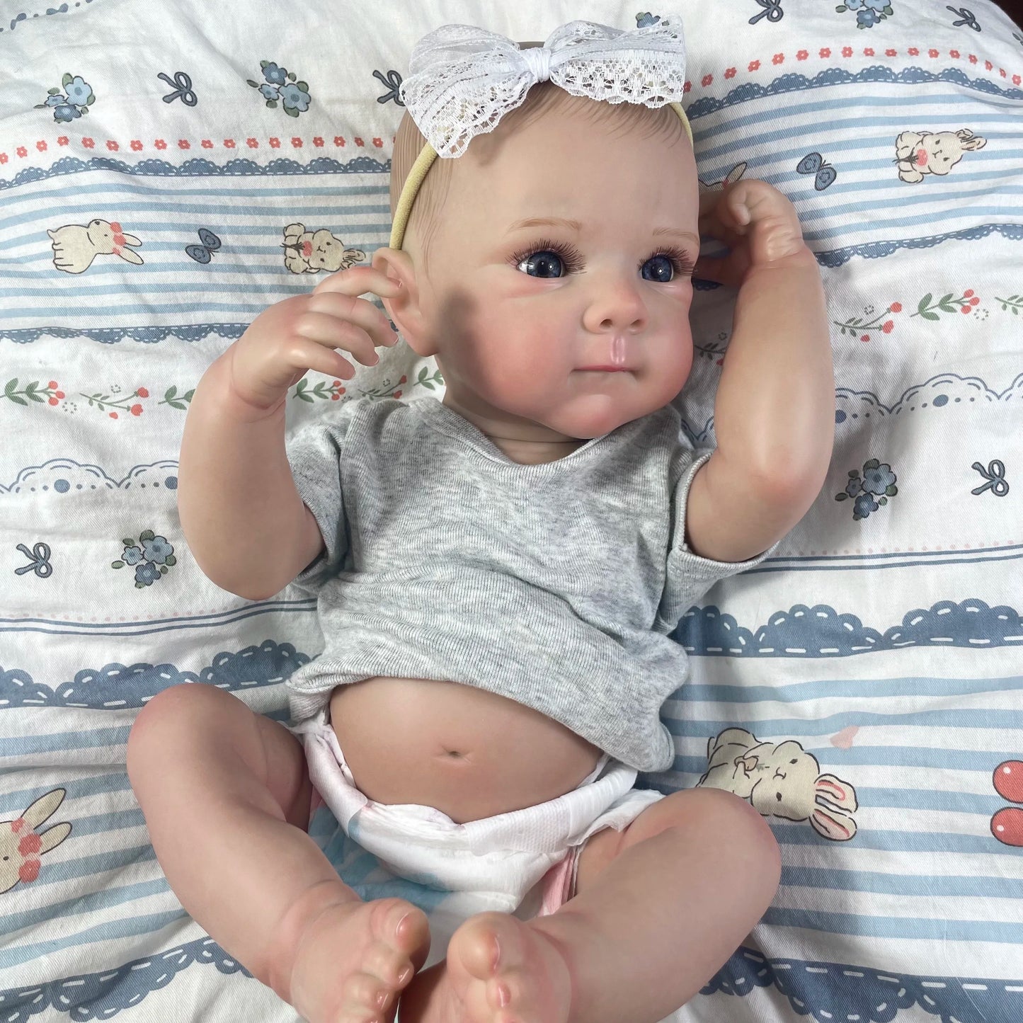 MRB 18 Inch Bettie Full Body Silicone Vinyl Girl Washable Reborn Baby Doll With Painted Lifelike Hair Bebe Reborn Christmas Toys