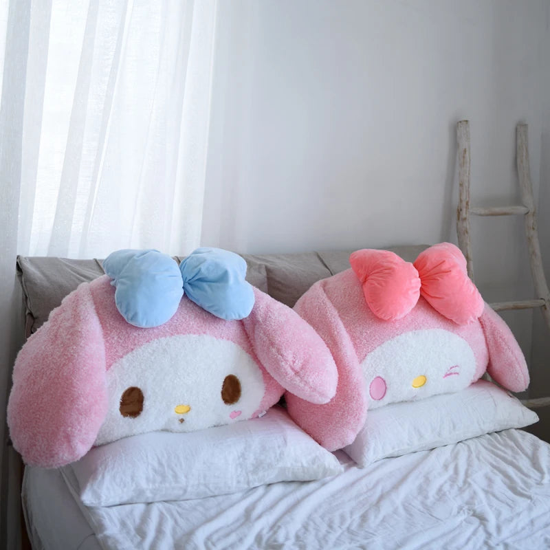 Cute Comfortable My Melody Back Cushion Hug Pillow Lovely Furry Plush Toy Sofa Decorative Pillow Xmas Gifts For Girl