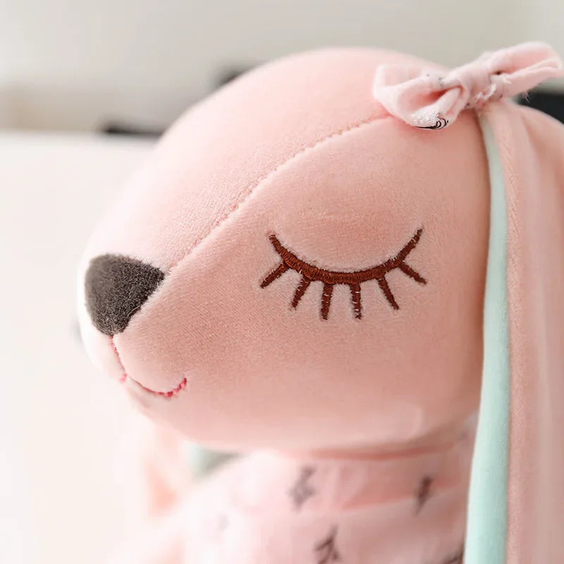 Kawaii Long Ear Rabbit Plush Toys Baby Sleep Comfort Dolls Stuffed Soft Animal Toys Lovely Rabbit for Children Girls Room Decor