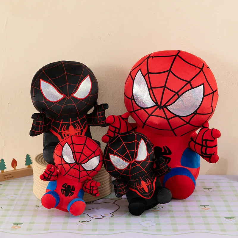 Spider Man Plush Dolls Toys 25CM Marvel Figure Model Plushies Stuffed Doll Home Room Decor Peluche Pillow Birthday Gifts