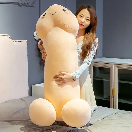 Cute Funny Penis Plush Toy simulation Stuffed Soft Dick Doll Real-life Penis Pillow Cushion Cute Sexy Toy Interesting Gift