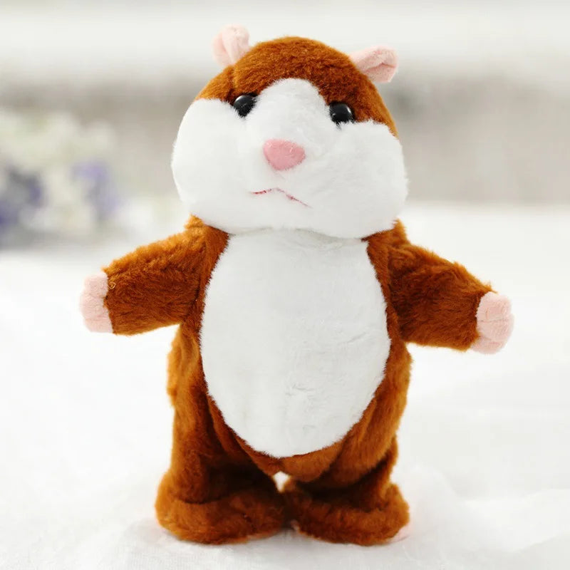 Talking Hamster Plush Toys Speak Talk Sound Record Repeat Stuffed Plush Animal Kawaii Hamster Toy for Children Kid Xmas Gift