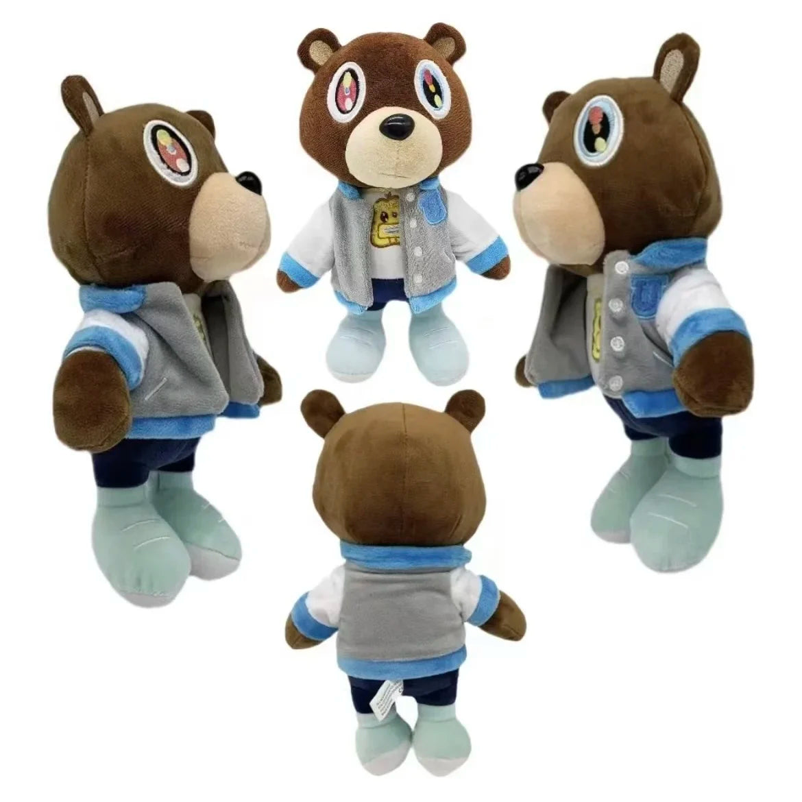 Kawaii Kanye Dropout Bear Teddy Bear Plush Toys Kanye West Graduation Soft Stuffed Home Room Decor Birthday Gift