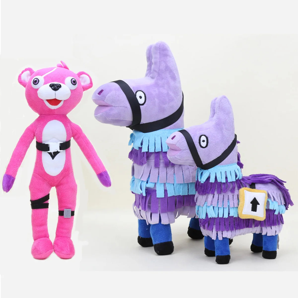 25cm-34cm  Plush Toy,Pink Bear Purple Alpaca Horse Plush Doll ,Soft Cotton Cute Stuffed Figure Doll,Birthday Christmas Choice