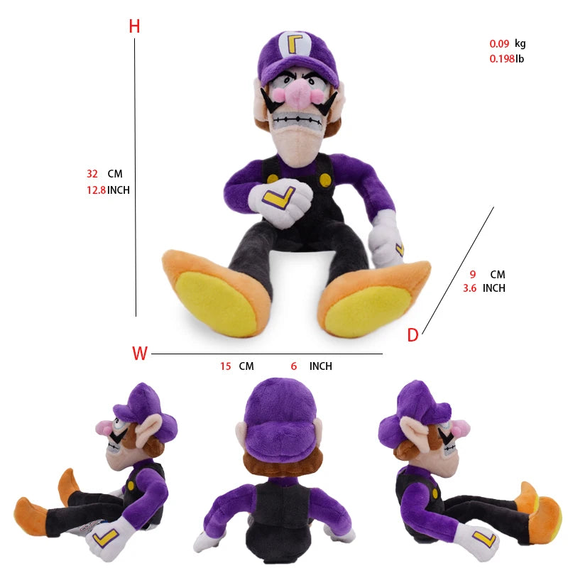 41 Styles Mario Stuffed Plush Toys Princess Peach Toadette Bowser JR Luigi Yoshi Waluigi Wario Anime Cartoon Peluche Dolls