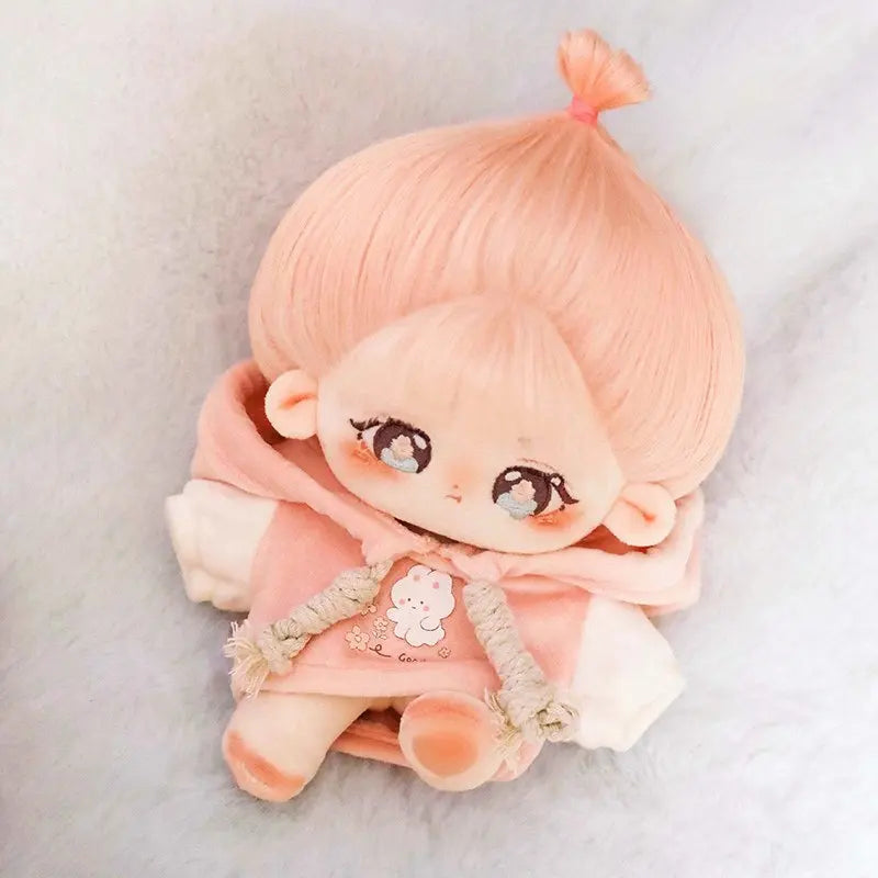 20cm Cotton Doll Pink Hair Baby Cherry Blossom Eyes Friends Idol Star Dolls Cute Stuffed Plush Toys Doll Plushies Toys Gifts