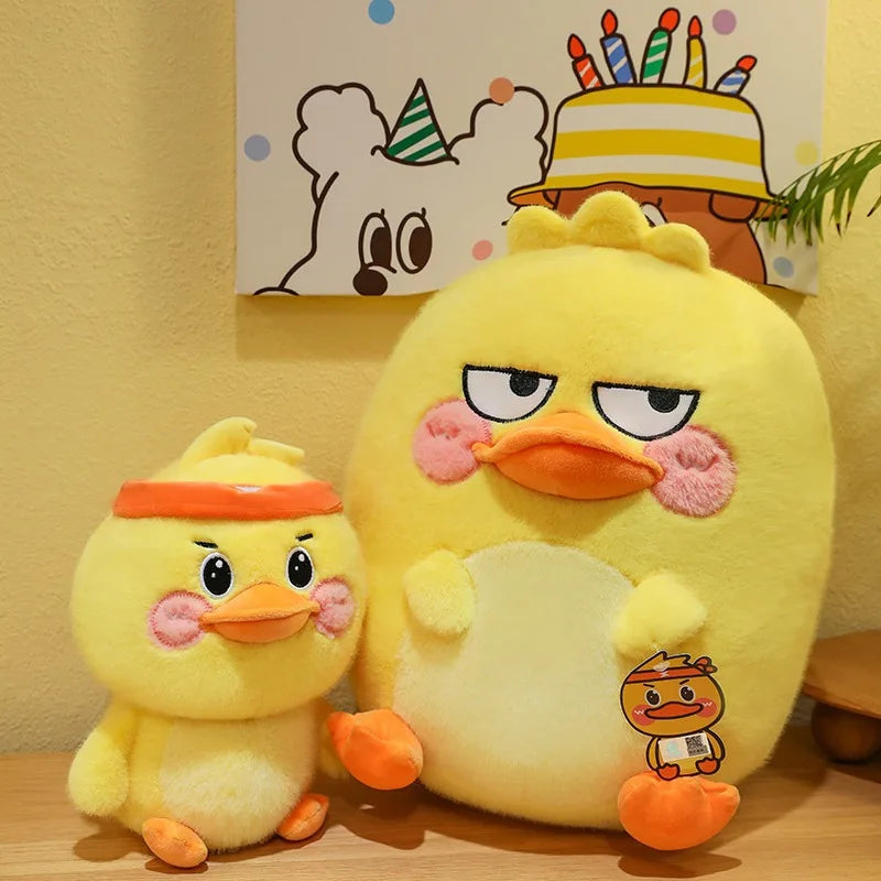 Genuine Cute Yuanqi Duck Doll Funny Cartoon Plush Duck Toys Large Pillow Rag Doll Creative Doll Girls Birthday Gift Toy