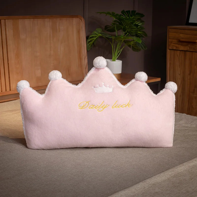 ins Crown Shaped Giant Pillow Stuffed Soft Colorful Seat Cushion Home Bed Sofa Baby Girls Sleepy Pillow Kawaii Valentine Gift