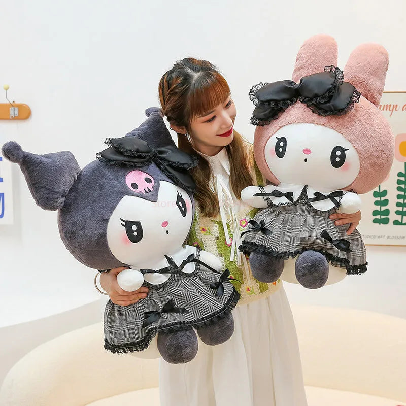 Sanrio Black Kuromi My Melody Plush Stuffed Dolls - Plushy Mart