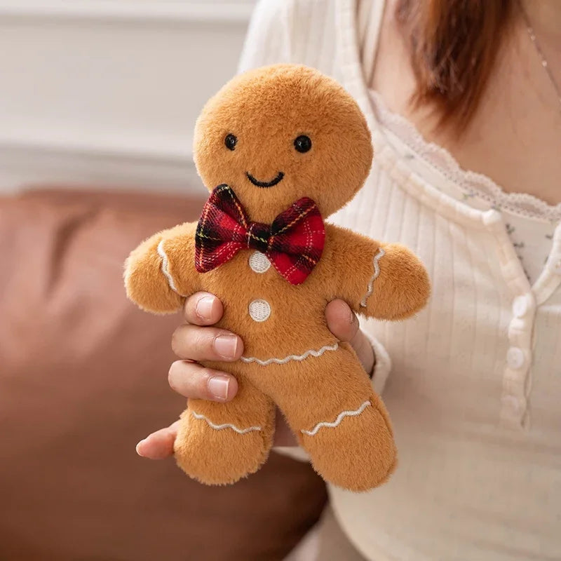 Gingerbread Man Plush Pendant Toy Biscuit Peluche Stuffed Cookie Soft Doll Christmas Room Decoration Birthday Gifts