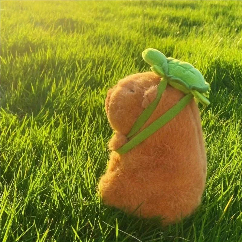 1PC Cute Turtle Backpack Capybara Plush Toy Stuffed Animals Soft Doll Kids Toys Birthday Gift Backpack Bear Toy Lucky Gift