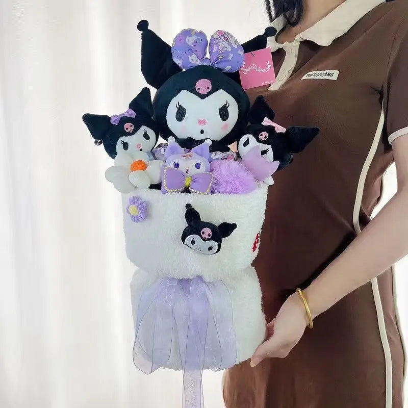 Cartoon Anime Kouromi Plush Bouquet Stuffed Animals Plush Doll Toy Valentine's Day Christmas Halloween Birthday Gifts