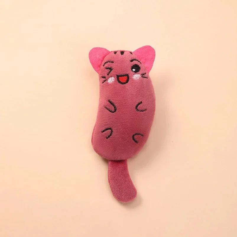 Tail Doll Catnip Pet Toy, Healing Cute Expression, Short Plush Material Soft Touch Cat Toy