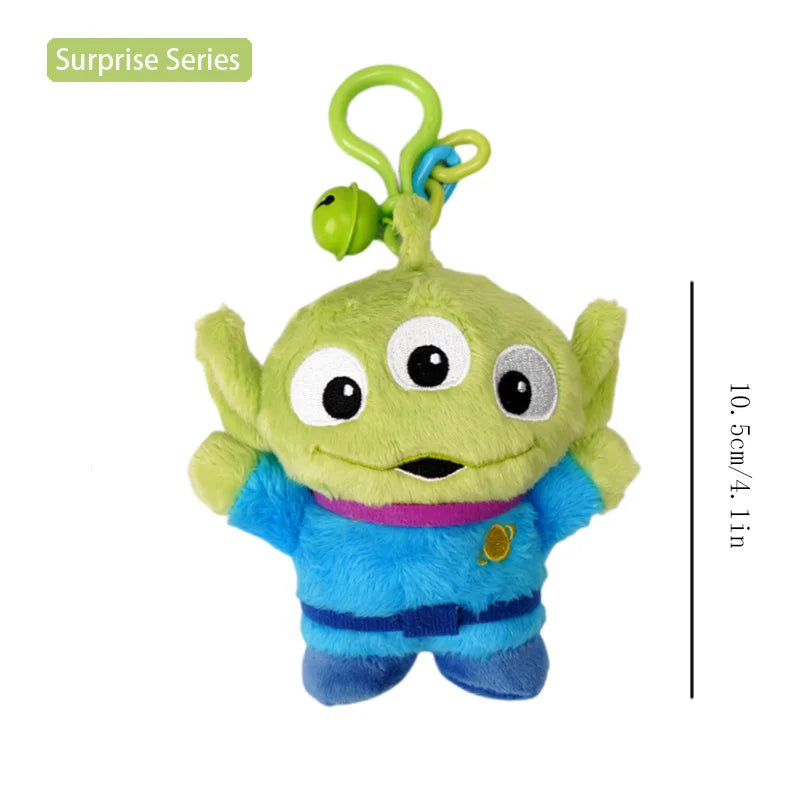 Disney Toy Story Alien Cute Kawaii Three Eyes Boy Plush Pendant School Bag Backpack Pendant Keychain Plush Toy Birthday Gift