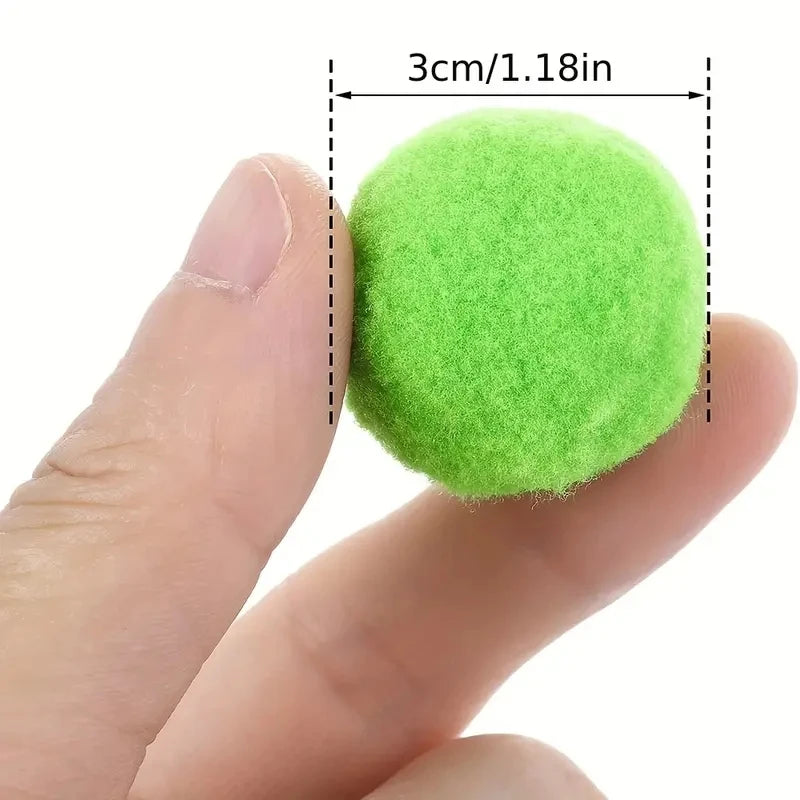 50/100pcs Cute And Fun Cat Toys Elasticball Chew Toys Cat Toy Ball Creative Color Interactive Cat Pom Pom Ball