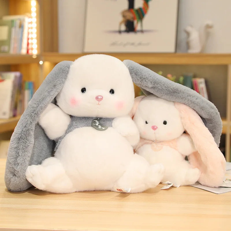 Cuddly Fat Long Ears Rabbit Dolls Baby Kids Daughter Appease Sleep Toys Room Sofa Bed Cushion Plush Colorful Bunny Peluche