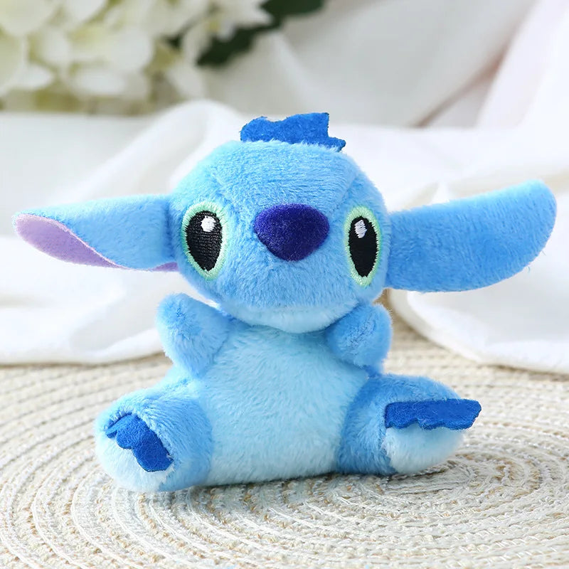 Disney Stitch Stuffed Plush Dolls Toy Lilo and Stitch Cartoon Bouquet Accessories Backpack Keychains Pendant Kids Birthday Gift