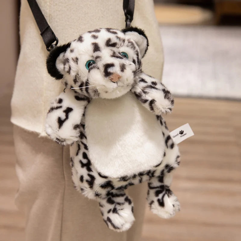 30CM Cute Cartoon Animal Plush Shoulder Bag Toys Koala Tiger Leopard Raccoon Panda Stuffed Plush Coin Purse Womens Shoulder Bag