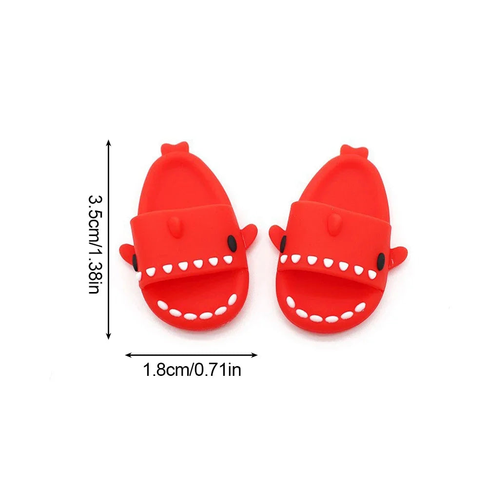 Sandal Shoes Suitable for 15-17cm labubu V1 V2 Dolls Slipper Shoes BJD Blythe OB11 Dolls Accessories DIY Doll Toys