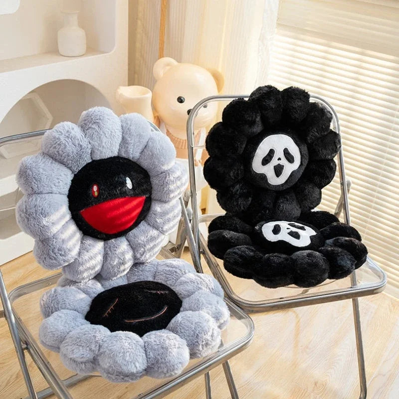 40cm Kawaii Smile Face Sunflower Stuffed Plush Toy Cushion Devil Flower Pillow Home Bedroom Auto Decor Doll Girls Gift