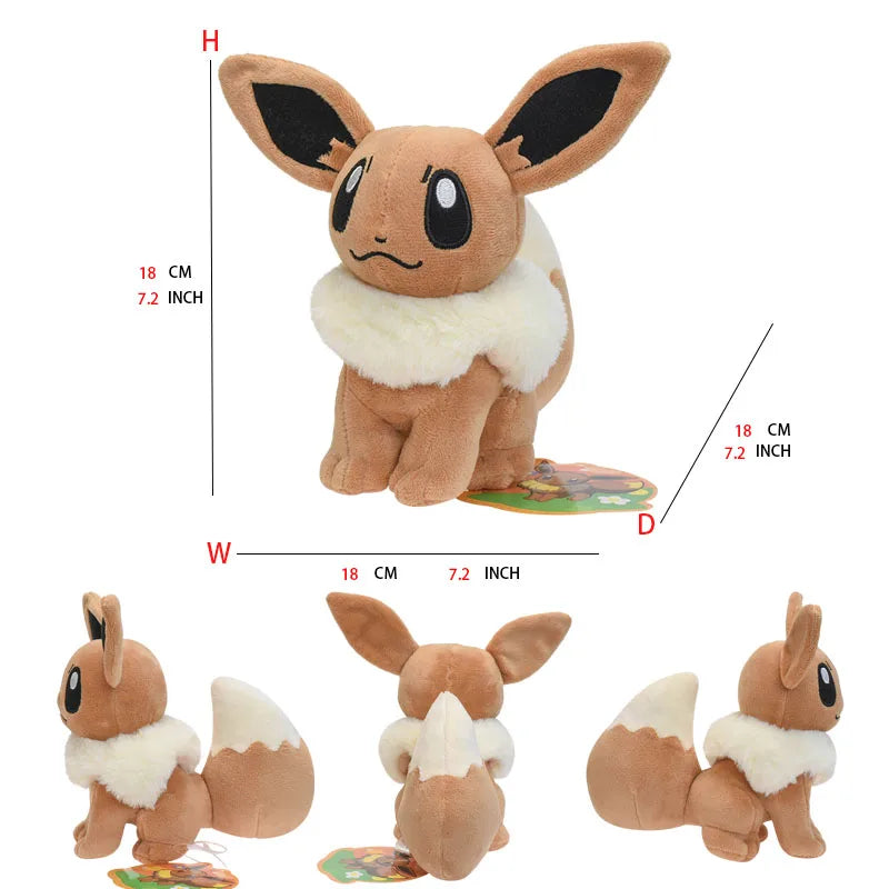 Pokemon Mimikyu Shiny Eevee Umbreon Flareon Jolteon Glaceon Vaporeon Sylveon Espeon Kawaii Stuffed Plush Toy Doll for Kids Gift