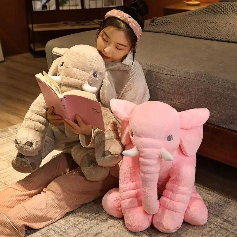 1Pcs 60cm INS Elephant Soft Pillows Kids Sleeping Pillow Stuffed Elephant Comforter Plush Animal Cushion Best Gift For Kids