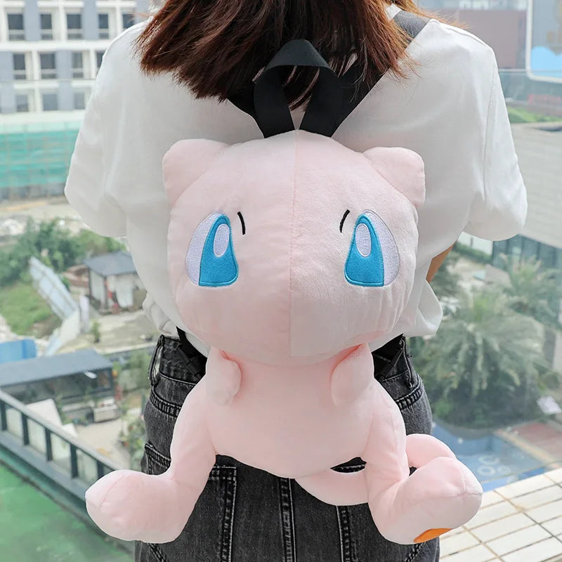 Pok é mon Plush Toy Backpack Large Cartoon Backpack Geng Ghost Mystery Q Little Fire Dragon Bo Jiaman Fire Dragon Cute Plush Bac