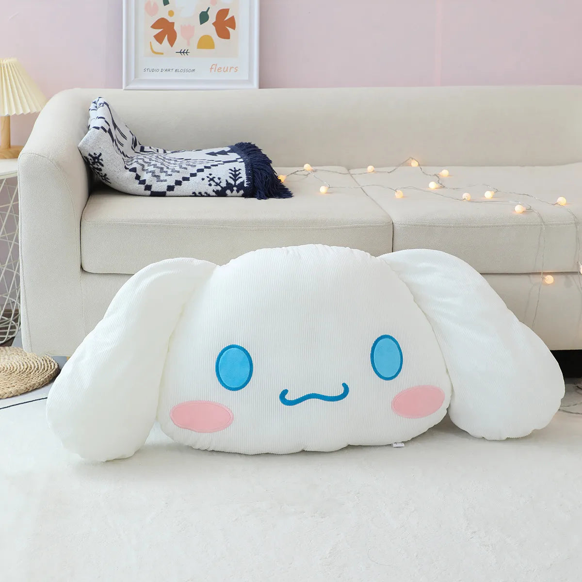 Sanrio Pom Pom Purin  Hangyodon Cinnamoroll Kuromi Tuxedo Sam Hello Kitty Plush Cushion Sofa Bedroom Home Decor Sleeping Pillow