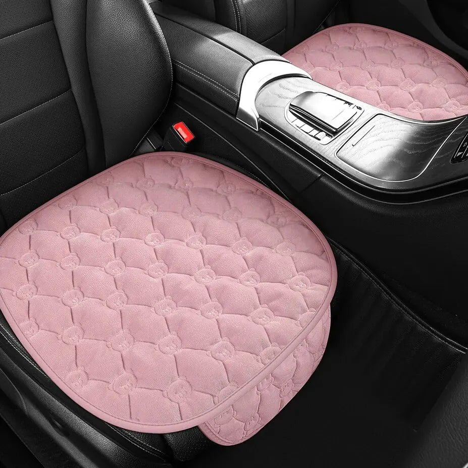 Short Velvet Autumn and Winter Car Seat Cushion Plush Single Anti-slip Square Cushion Warm and Wear-resistant