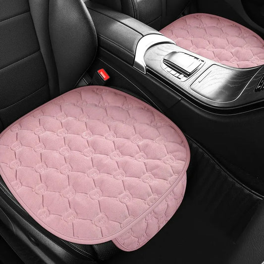 Short Velvet Autumn and Winter Car Seat Cushion Plush Single Anti-slip Square Cushion Warm and Wear-resistant