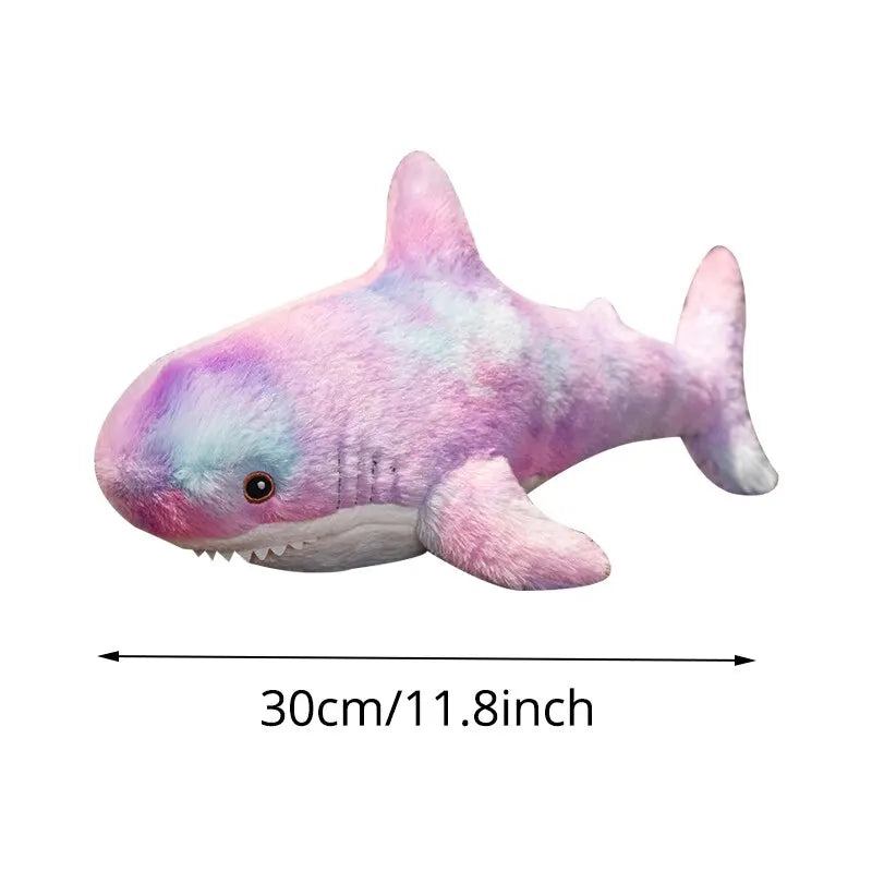 1pc 30cm Shark Stuffed Romantic Purple Animal Soft and Cute Plush Toy Accompanying Kids to Sleep Gift Interior Decoration