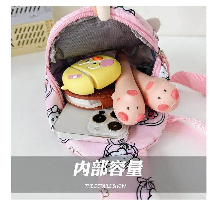 Hello Kitty Bag - Sanrio Cartoon Backpack for Kids