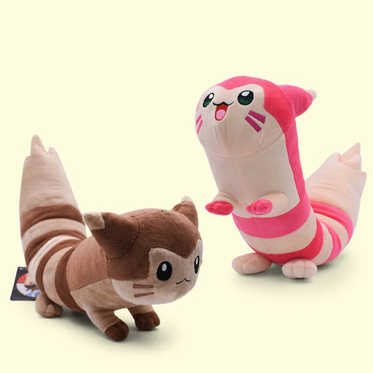 Pokemon Furret Plush Toys Kawaii Pikachu Plush Doll Soft Stuffed Cartoon Japan Anime Elf Doll Birthday Gift For Children