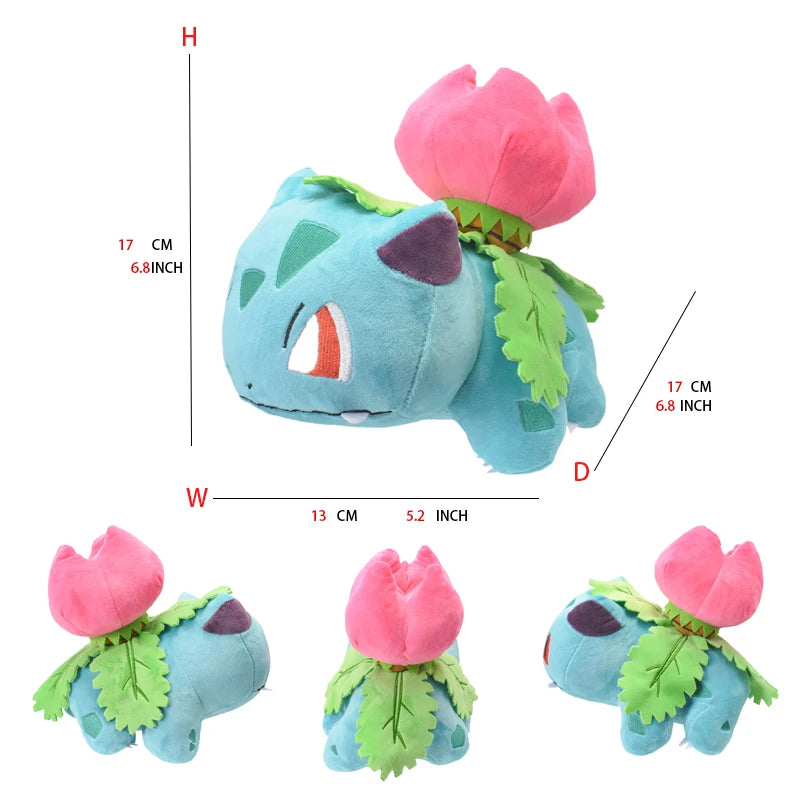 Ivysaur Pokemon Weighted Stuffed Plush Doll Soft Animal Hot Toys Great Halloween Gift