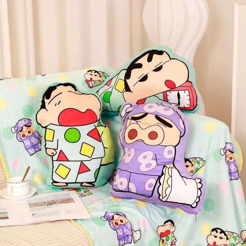 Cartoon Anime Comfortable Cushion Blanket Cuddly Pillow Blanket Stuffed Double Sided Printing Pillow Gifts Girl Sofa Bed Decor