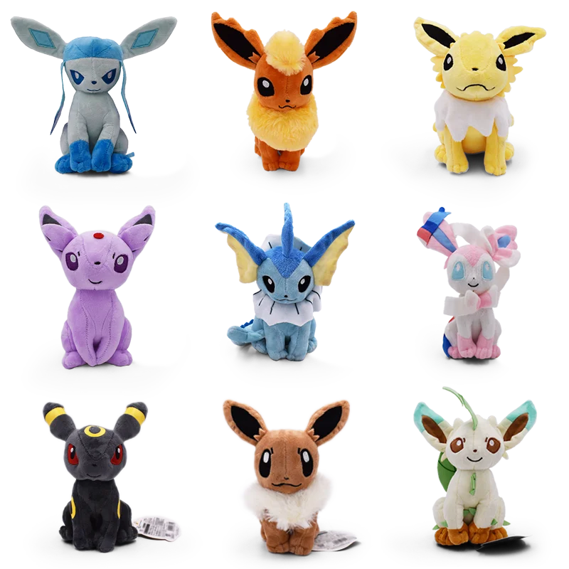 Pokemon Mimikyu Shiny Eevee Umbreon Flareon Jolteon Glaceon Vaporeon Sylveon Espeon Kawaii Stuffed Plush Toy Doll for Kids Gift