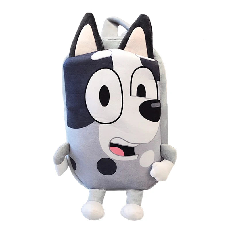 Bluey And Bingo Plush Backpack Anime Figure Muffin Dog Models Cartoon Fashion Mini Schoolbag Storage Bag Gift For Children