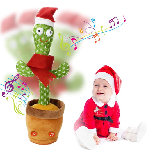 Sunshine Cactu Children's Electronic Plush Toy Dancing and Talking Cactu Children's Birthday Party Christmas Gift with 120 Songs