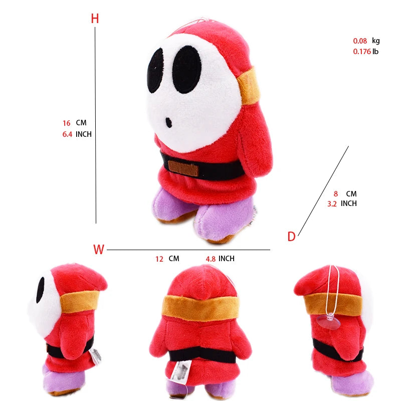 Mario Plush Toys Toad Yoshi Goomba Boo Shy Guy Ice Fire Flower Super Star Poison Piranha Cute Anime Stuffed Cartoon Peluche Doll