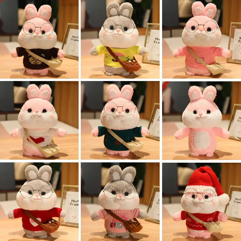 30cm New Cartoon Cute Rabbit Cosplay Dress Up Plush Toys Stuffed Lovely Bunny Dolls Soft Animals for Kids Girls Birthday Gift