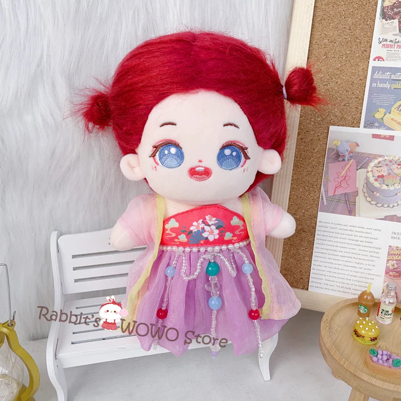 20cm IDol Doll Plush Star Dolls Cute Stuffed Dressing Figure Toys Cotton Doll Plushies Toys Fans Collection Gift Children Gifts