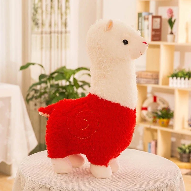 Kawaii Alpaca Stuffed Animal Plush Toy Gift Soft Pillow for Kids Girl Birthday Anniversary Student Home Decor