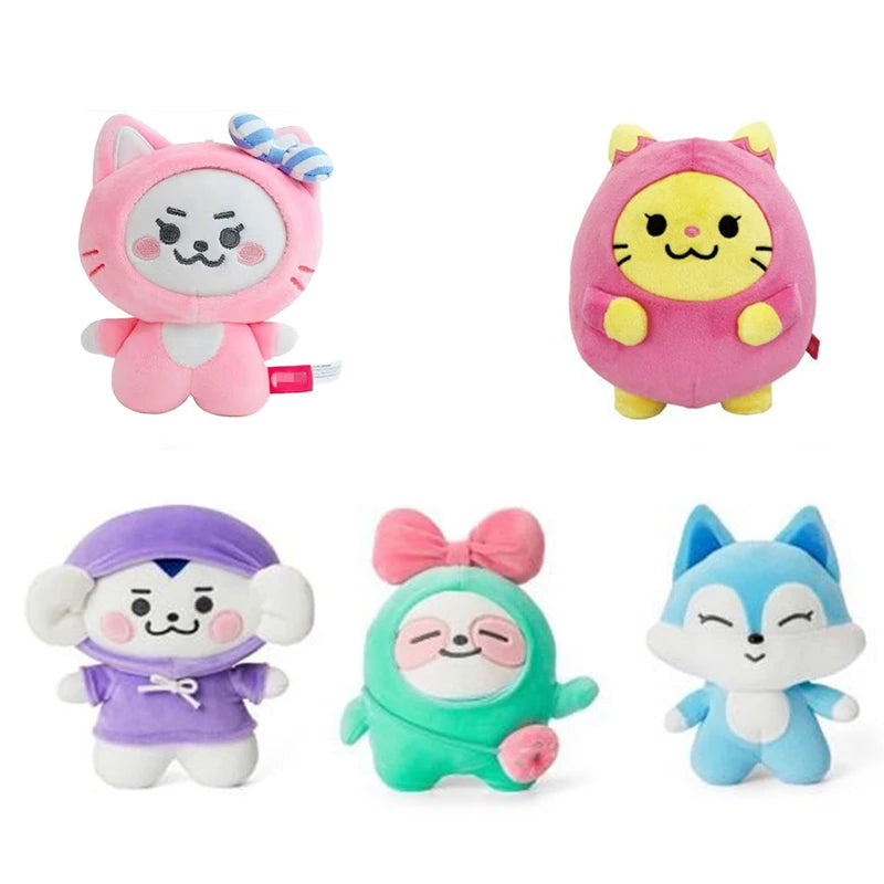 KPOPWDZY Plush Doll 20cm Kawaii Korean KPOP  Plush Toy Yuna Lia Yeji RyuJin ChaerYeong Dolls Fans Children Gift