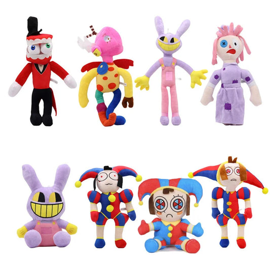 The Amazing Digital Circus Plush Toy Pomni and Jax Plushie Dolls Cute Stuffed Animal Toys Birthday Gift