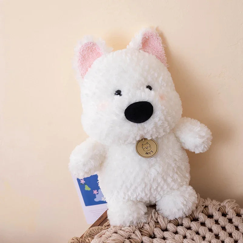 14~35cm West Highland White Terrier Dog Doll Plush Toy Stuffed Fluffy Puppy Doggy Cartoon Animal Plushie Peluche Kids Gift