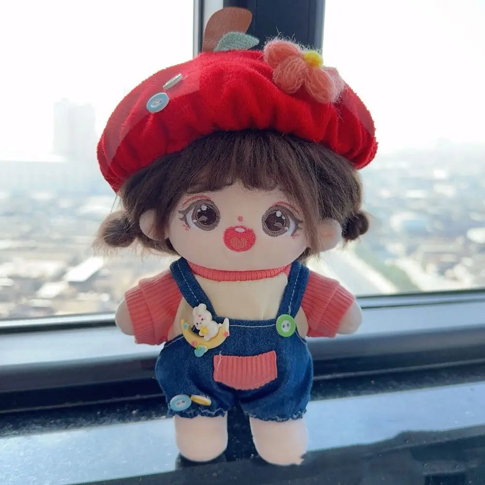 New EW Cute Doll Lovely Clothes 6 Styles With Cartoon Headband Accessories Doll Skirt Fashion Dresses Skirt Plush Dolls Clothes