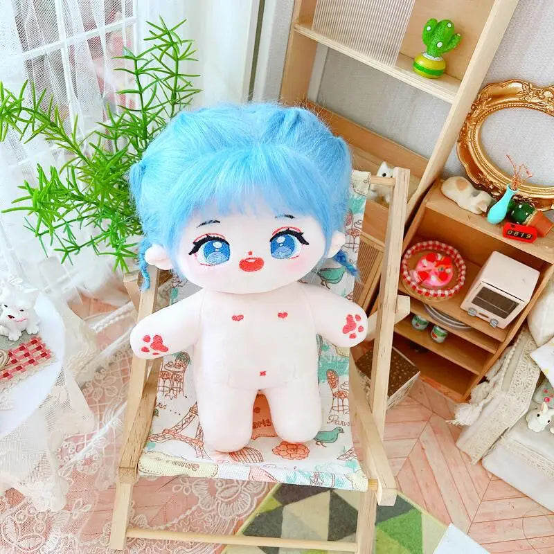 20cm IDol Doll Plush Cotton Star Dolls Kawaii Stuffed Baby Plushies No Attributes Dolls Toys Fans Collection Children Gifts