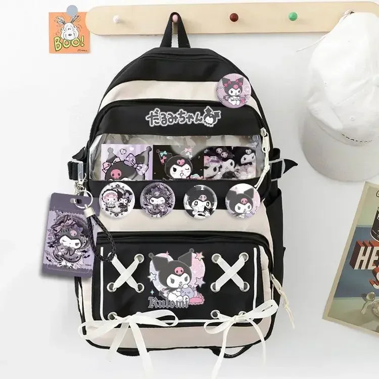 Kuromi Sanrio Mochilas Anime Backpack - Plushy Mart